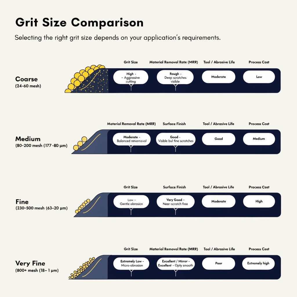 Grit size chart