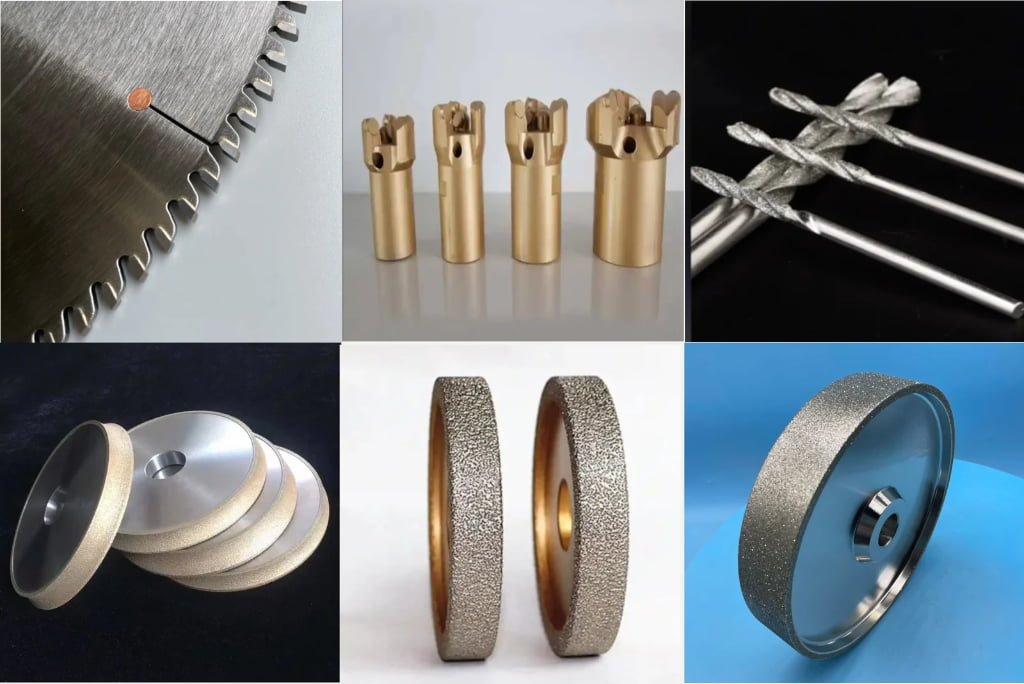 Diamond powder shape applications