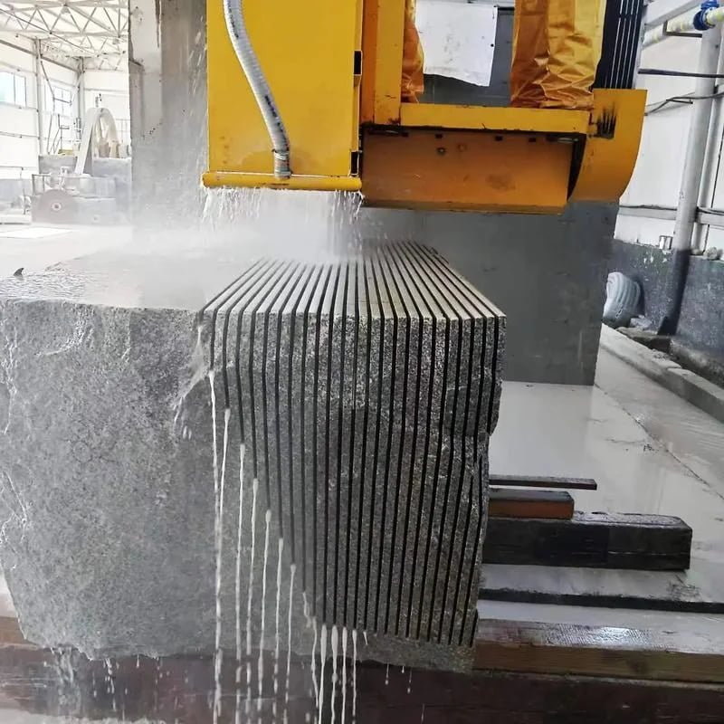 Diamond wire stone cutting
