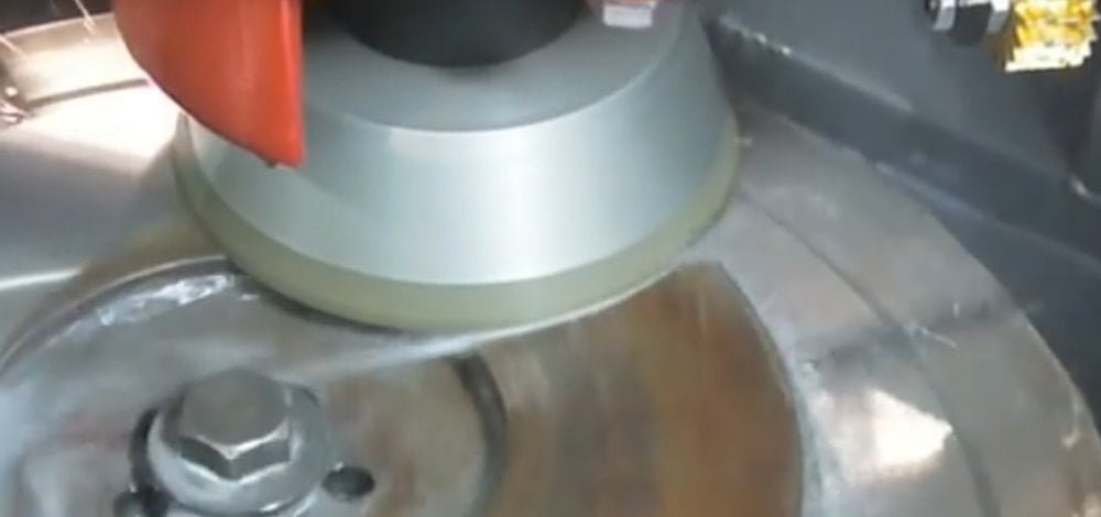 CBN Grinding Wheel in use