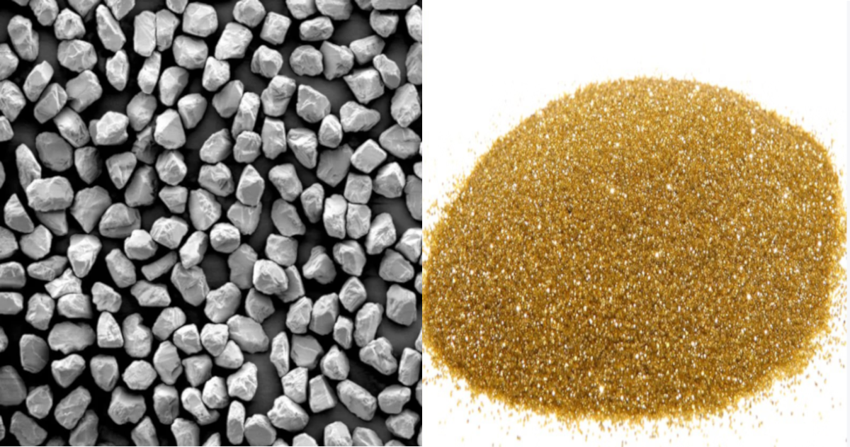 Diamond powder for polishing pads